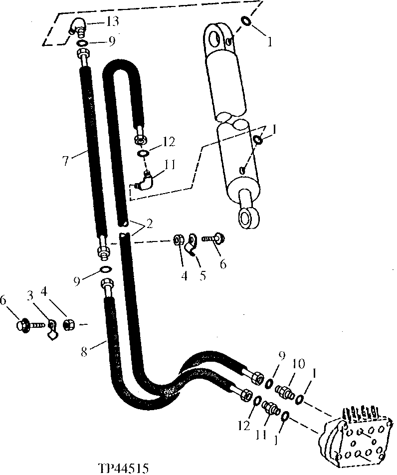 Boom Cylinder Hydraulics (For Standard And Heavy Lift) ( - 801199)