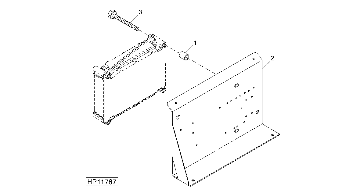 ELECTRONIC CONTROL UNIT (ECU) MOUNTING SUPPORT