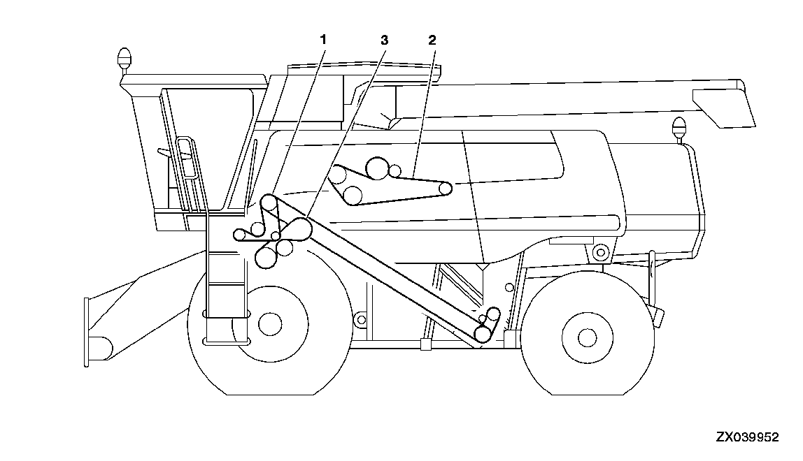 TAILINGS AUGER, BEATER AND UNLOADING SYSTEM BELTS AND CHAINS