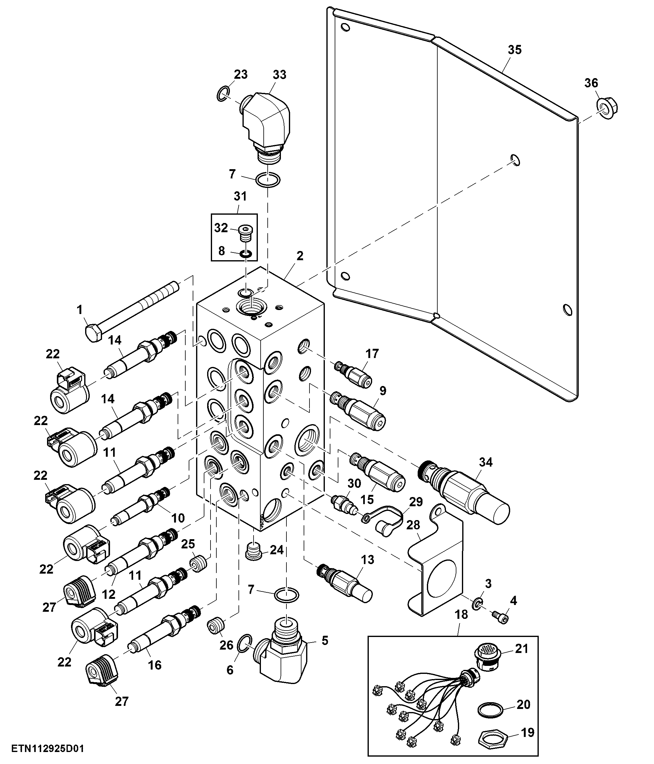 Control Valve, 7-Function, HillMaster™ (1 of 2)