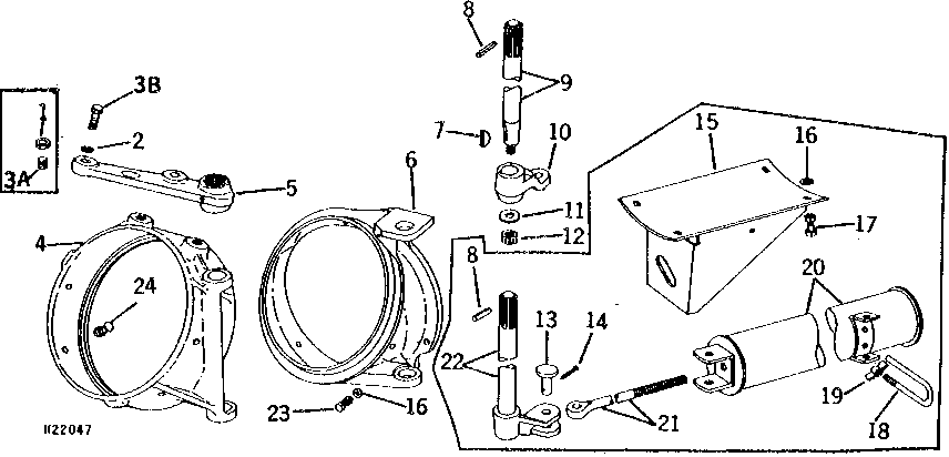 UNLOADING AUGER HINGE AND SWING ( - 311300)