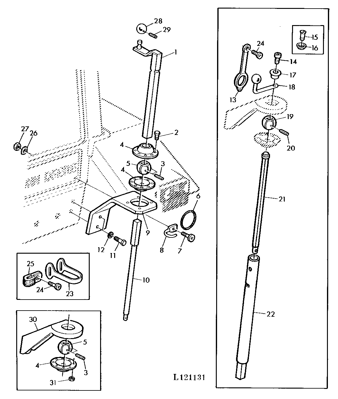 THREE POINT HITCH-LIFT LINK ADJUSTMENT (SG2 CAB)