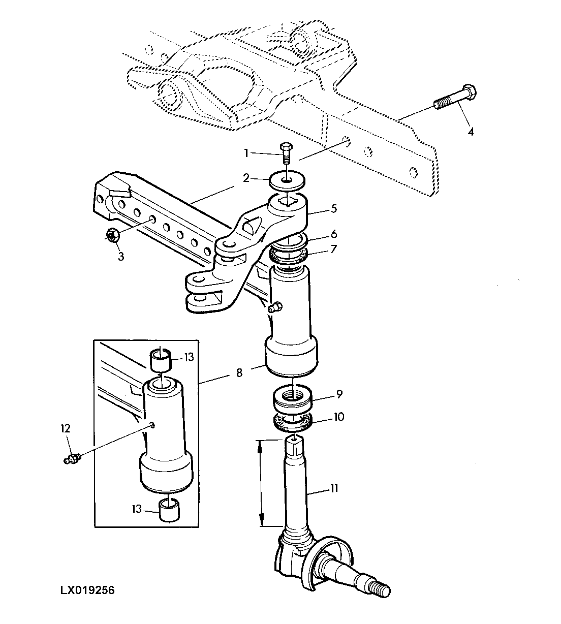 FRONT AXLE KNEE / SPINDLE KNUCKLE (LOW VERSION)