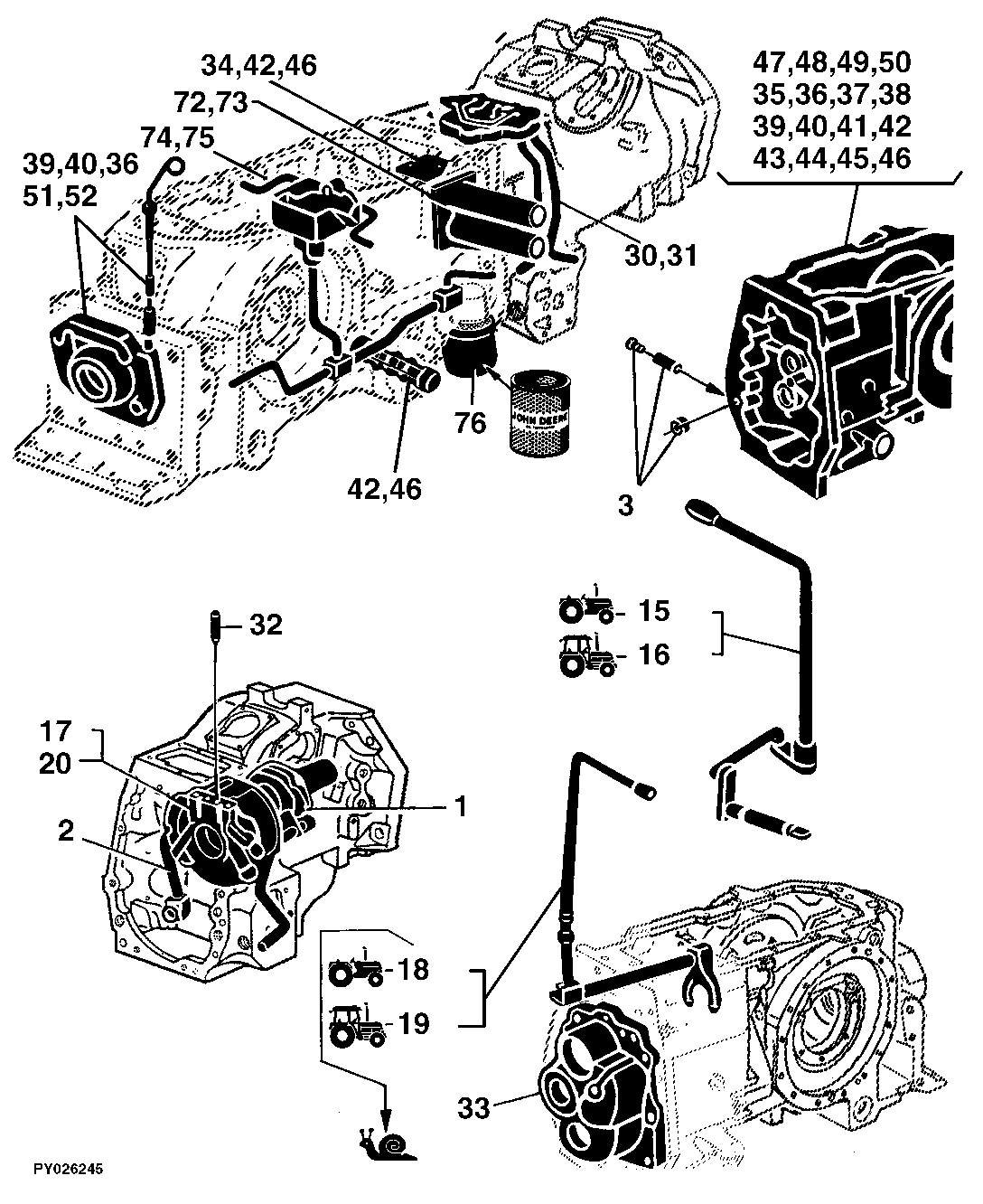 53 SYNCHRO. TRANSMISSION, HI-LO, CREEPER TRANSM.