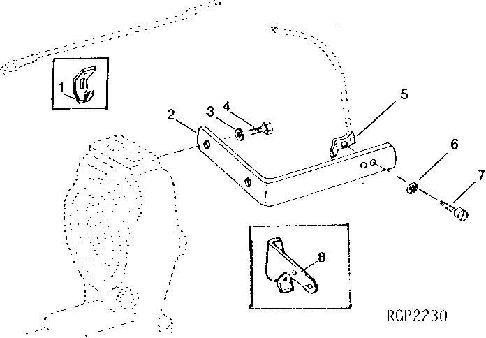 Fuel Shut - Off Bracket (Engine Serial No. 154758- )
