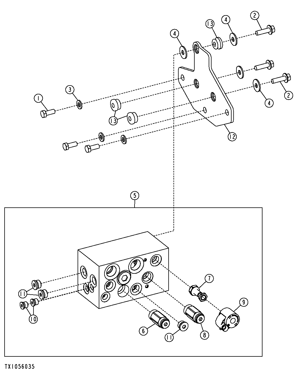 Main Hydraulic Manifold Valve, Without Secondary Steering, Grade Pro