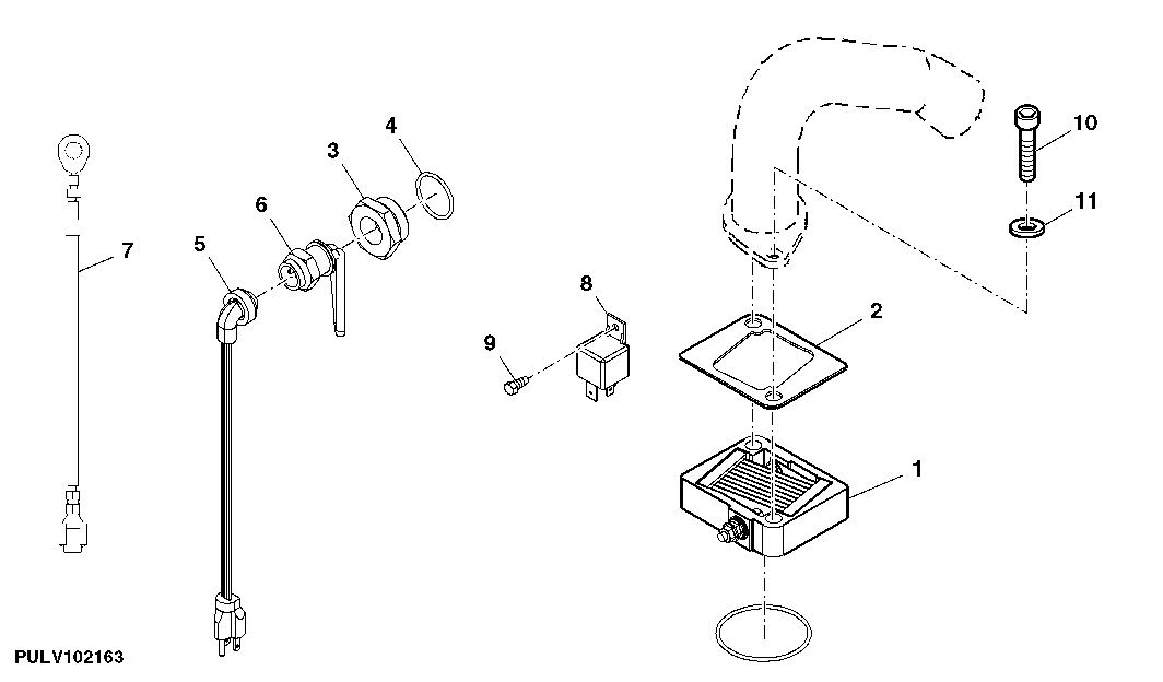Air Intake Heater (Optional), Cab (370001 - )
