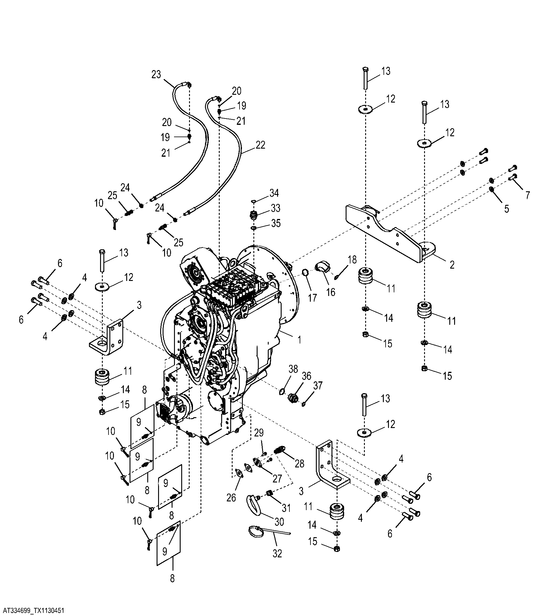 Transmission (without Lock-up Torque Converter)
