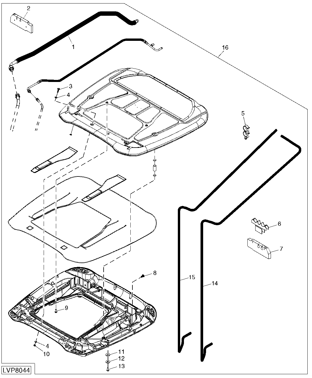 Inner And Outer Roof Assembly (Service Only)