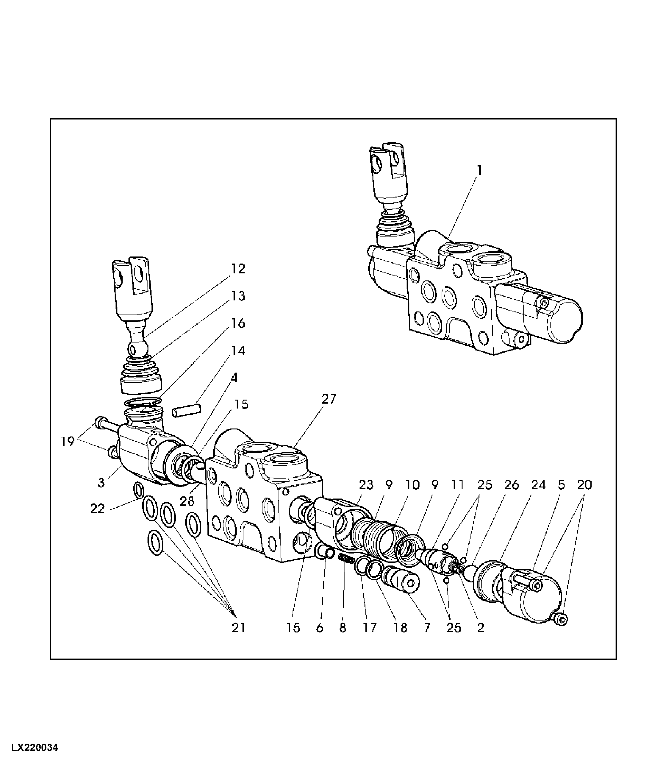 DOUBLE-ACTING SELECTIVE CONTROL VALVE WITH DETENT