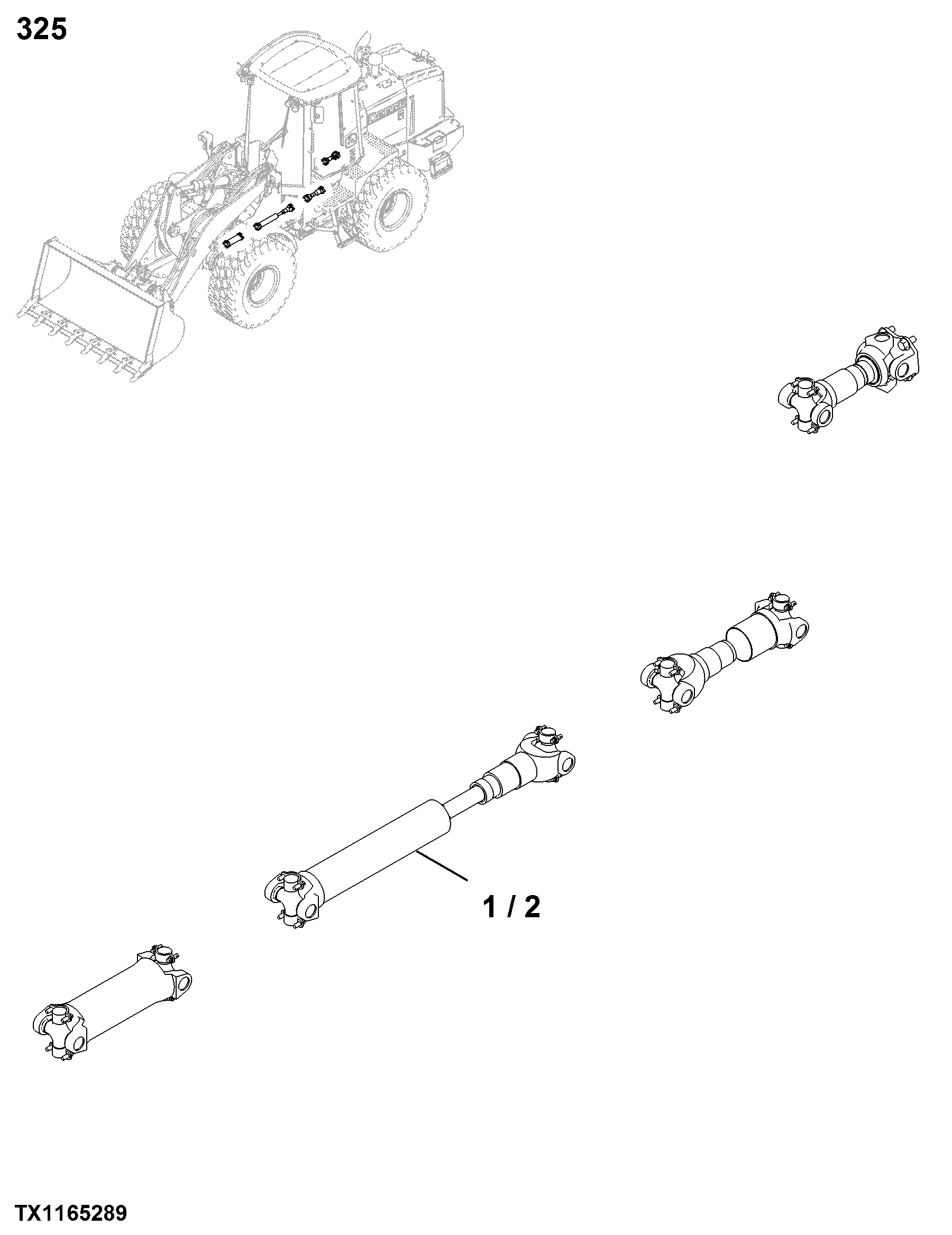 0325 Input Drive Shafts & U-joints