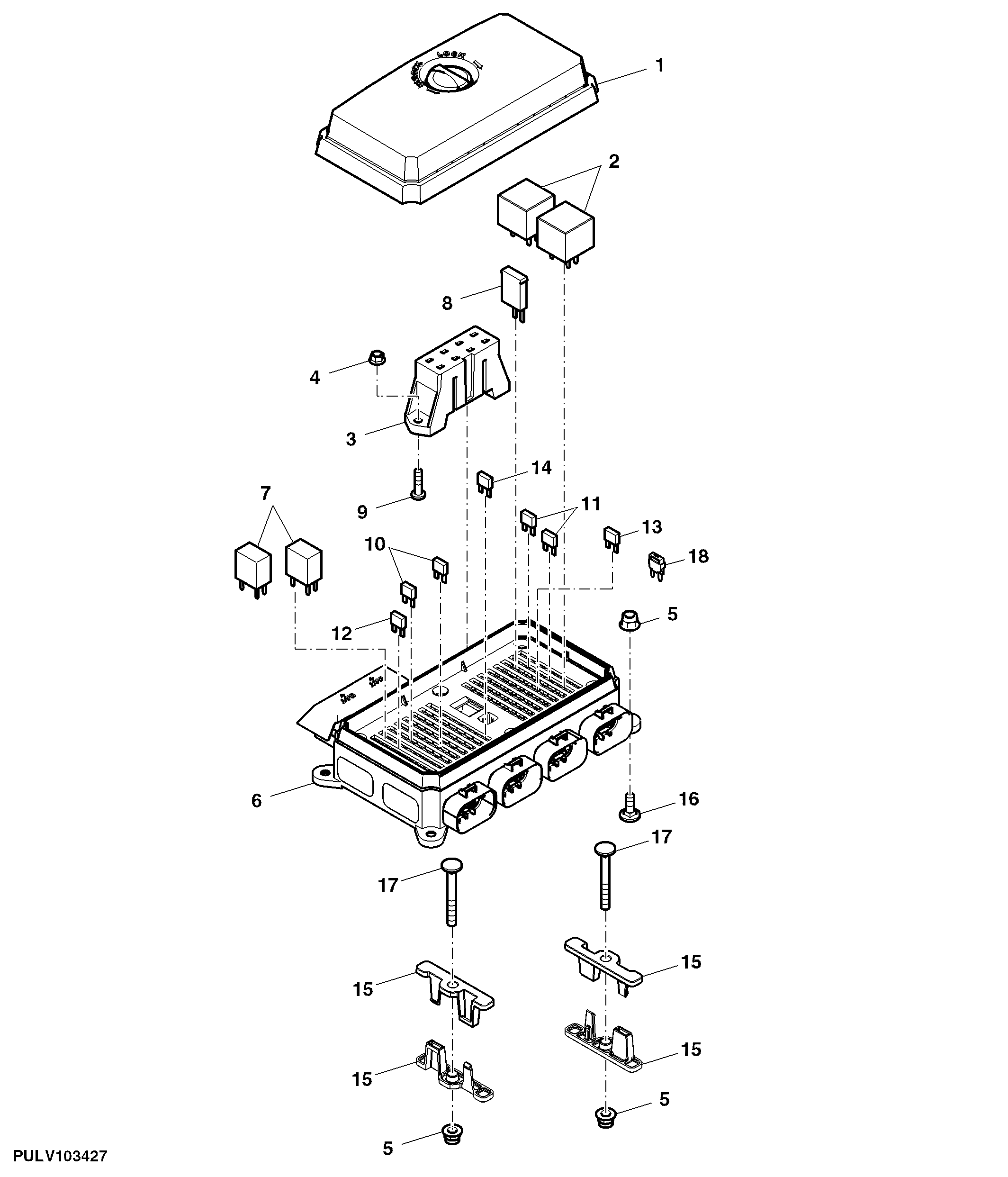 Load Center, Chassis Wiring Harness, OOS (460001 - )