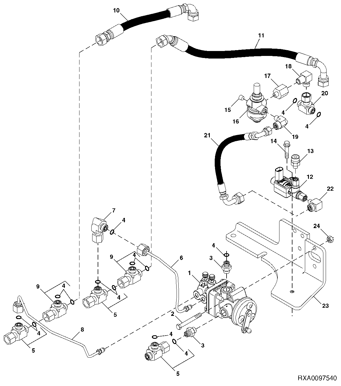 Trailer Air Brake Control Valve, For North America ( - 011269)