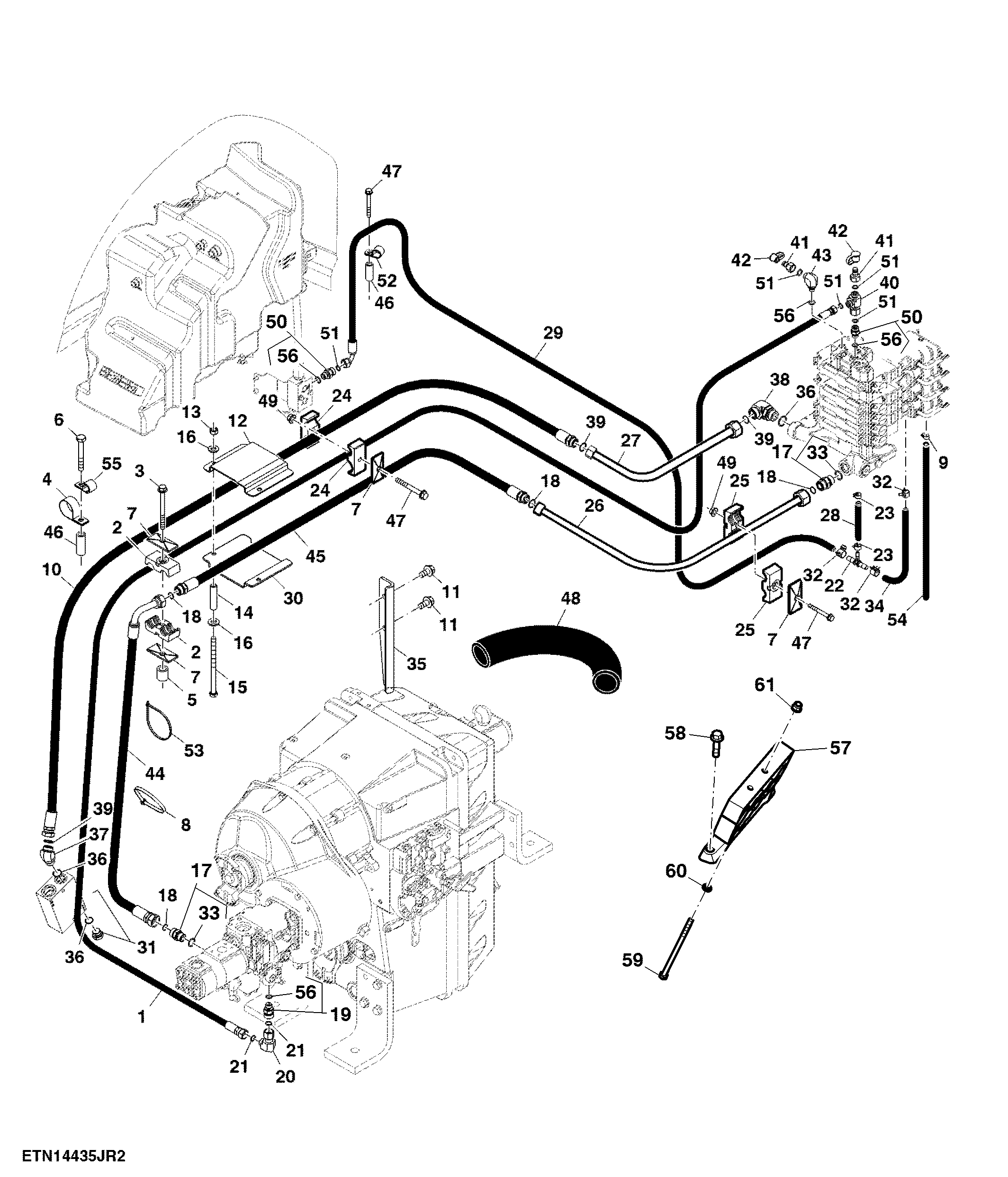 Selective Control Valve Lines, W/ Hitch, MST