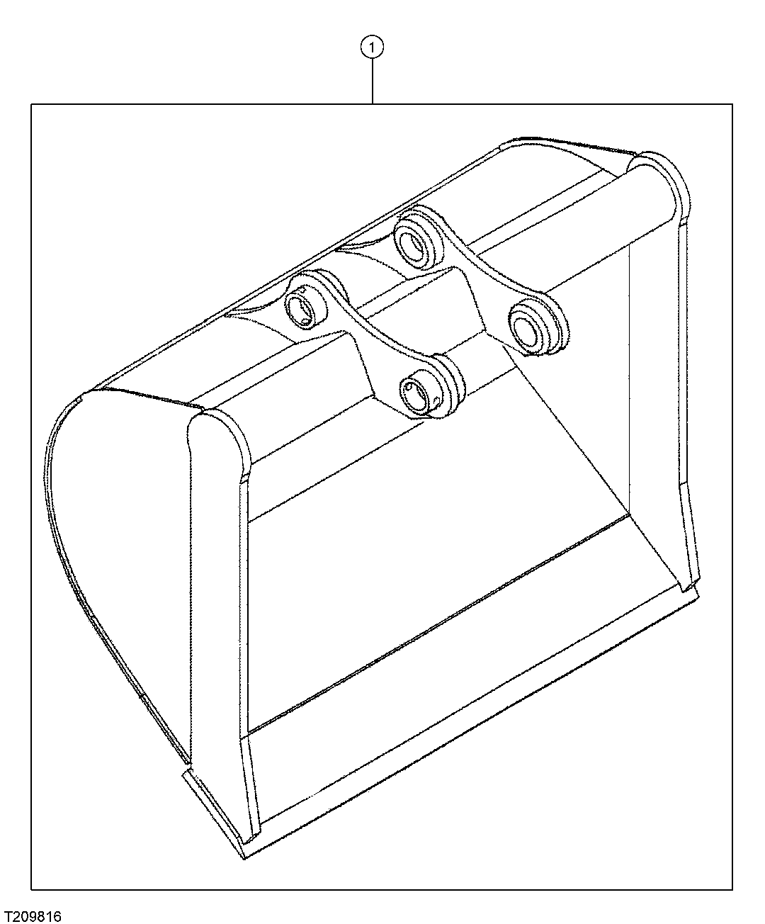 SUPER LONG FRONT DITCH CLEANING BUCKET (60 INCH)