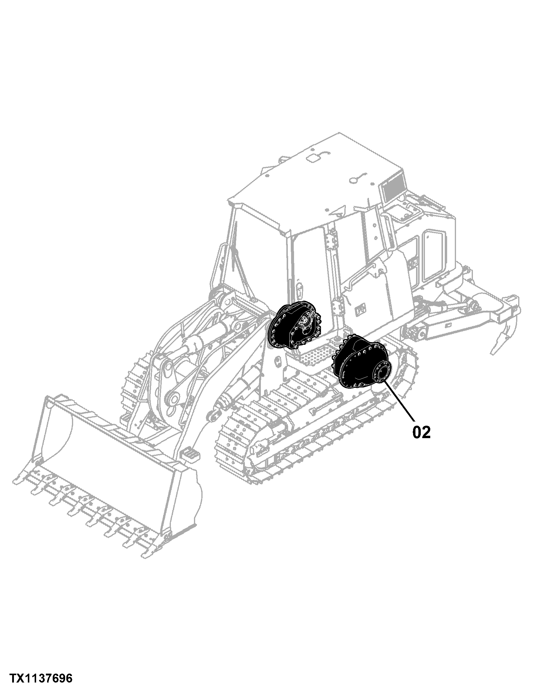 605K Crawler Loader (PIN: 1T0605KX_ _E237629- )