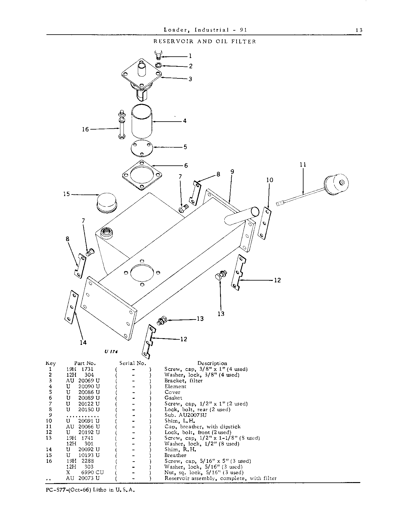 Reservoir and Oil Filter