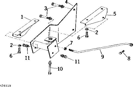 AIR CONDITIONER COMPRESSOR MOUNTING AND SUPPORTS (1974 - 1974)