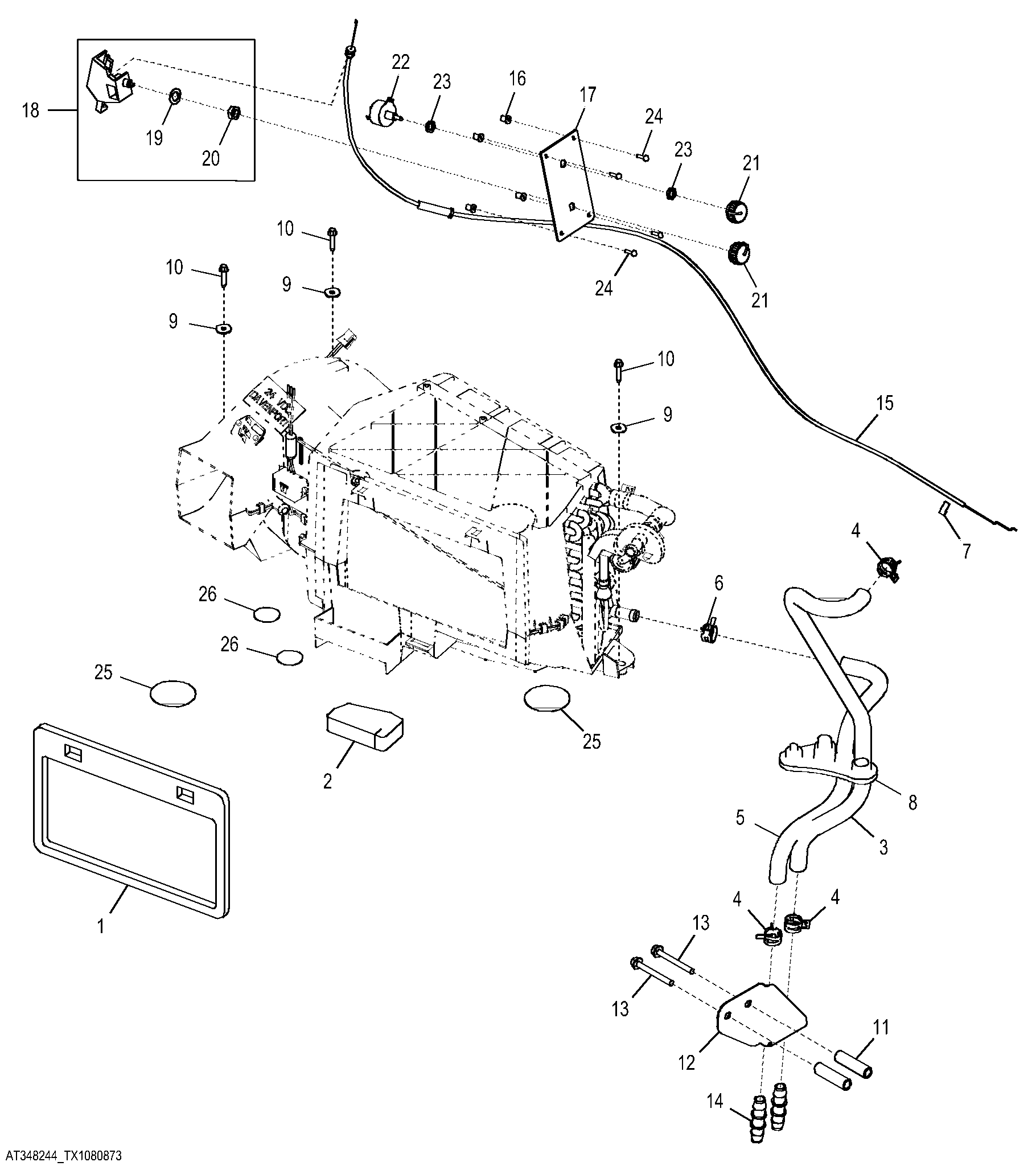 HVAC Module Lines and Control Cable (Heater Only)