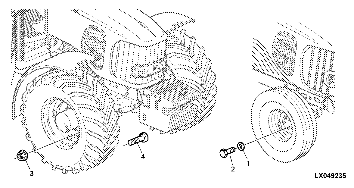 FRONT WHEELS, MOUNTING PARTS