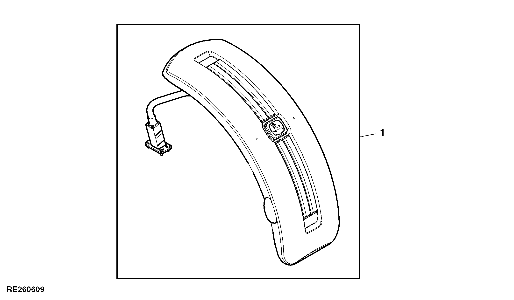 Attachment, Front Fenders, Deluxe Pivoting, MFWD, Wide