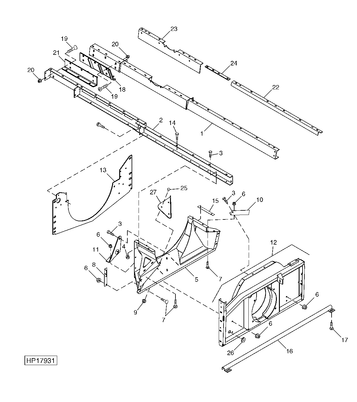 Separator Module Rails and Discharge Housing
