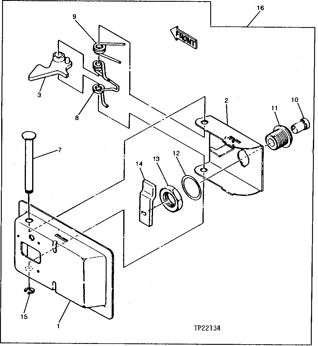 Engine Compartment Service Door Lock (Left Side)