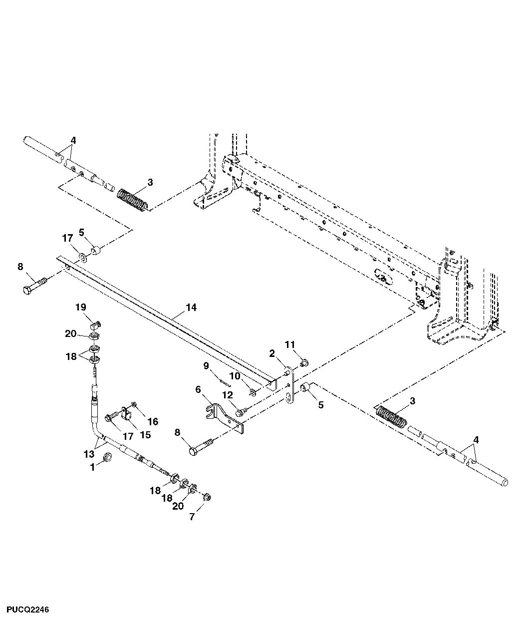 Linkage Structure, W/O Lateral Tilt (S 600)