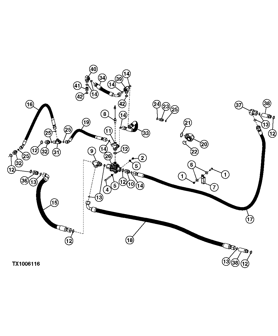 TRANSMISSION COOLER BYPASS PLUMBING (SER. NO. 908630- )