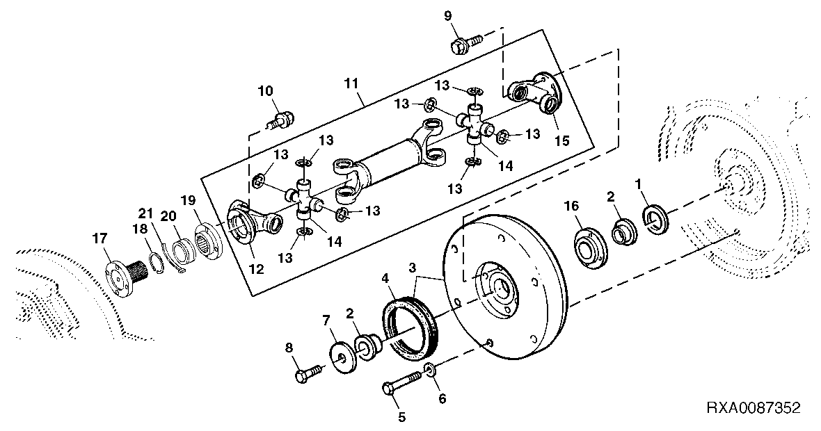 Universal Joint Drive Shaft, Engine (PowrQuad™)