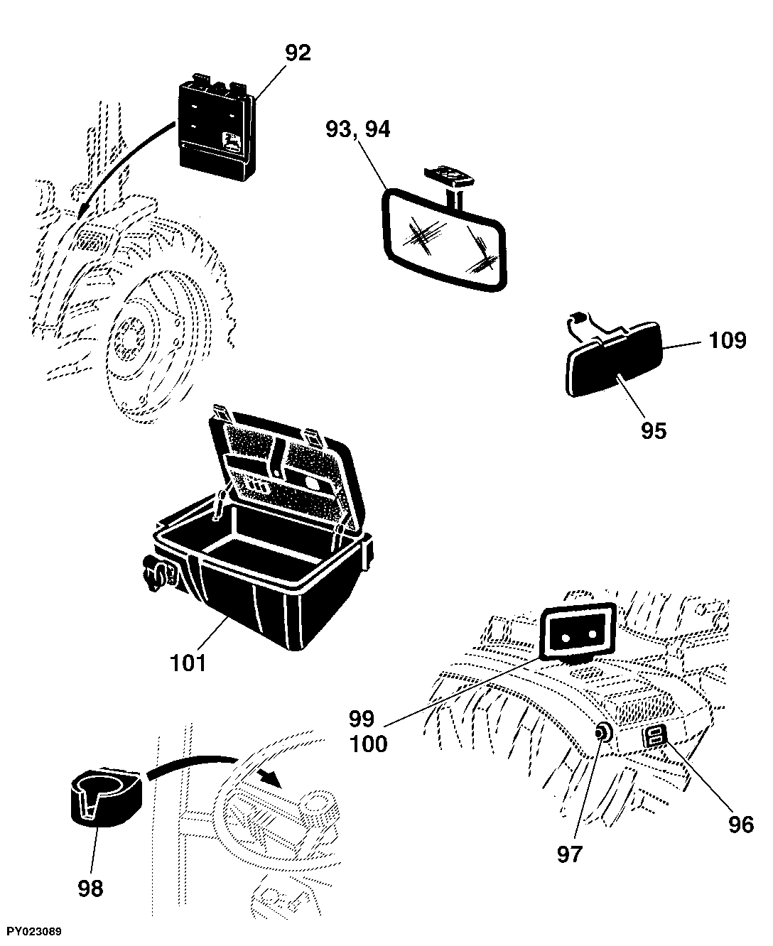 92 OPERATORS STATION, CONTROLS, ACCESSORIES