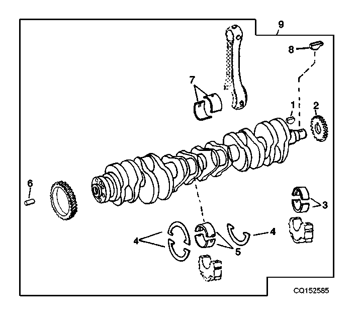 UNDERSIZED CRANKSHAFT/BEARINGS, KIT - 8.1L ENGINE