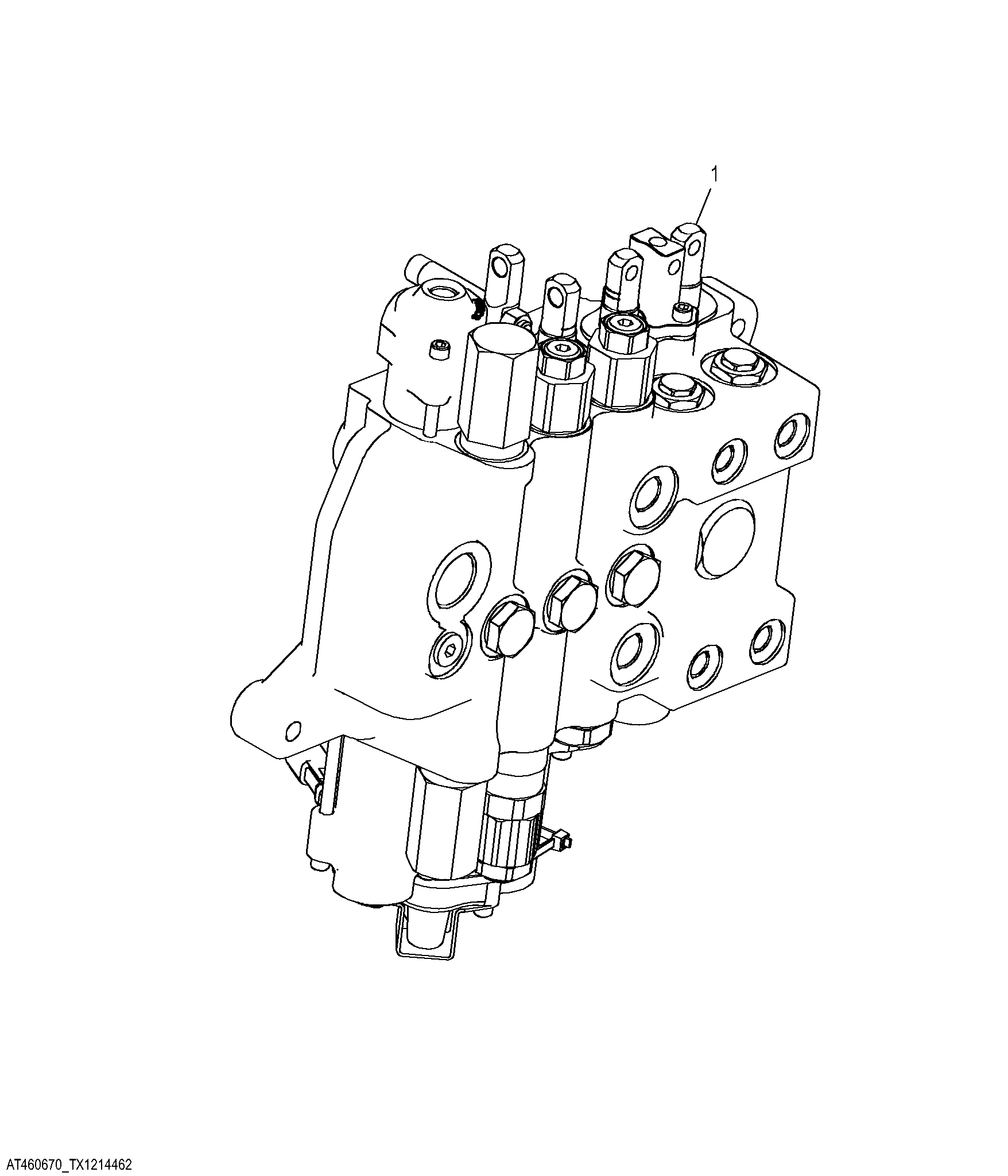 Loader Valve, Fifth Function with Electrohydraulic Auxiliary (292974 - )