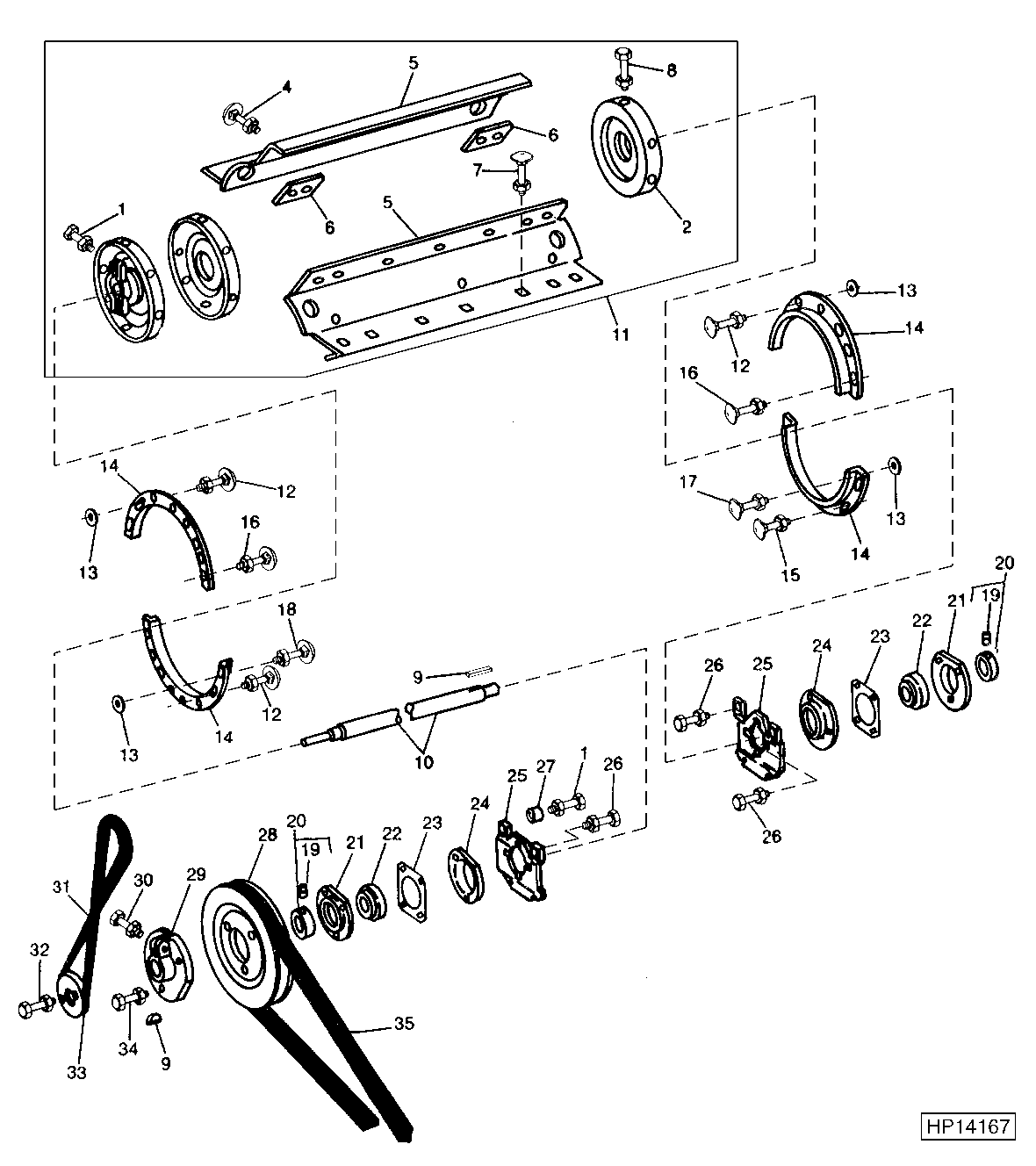 BEATER AND DRIVE FOR CYLINDER TACHOMETER (600001 - )