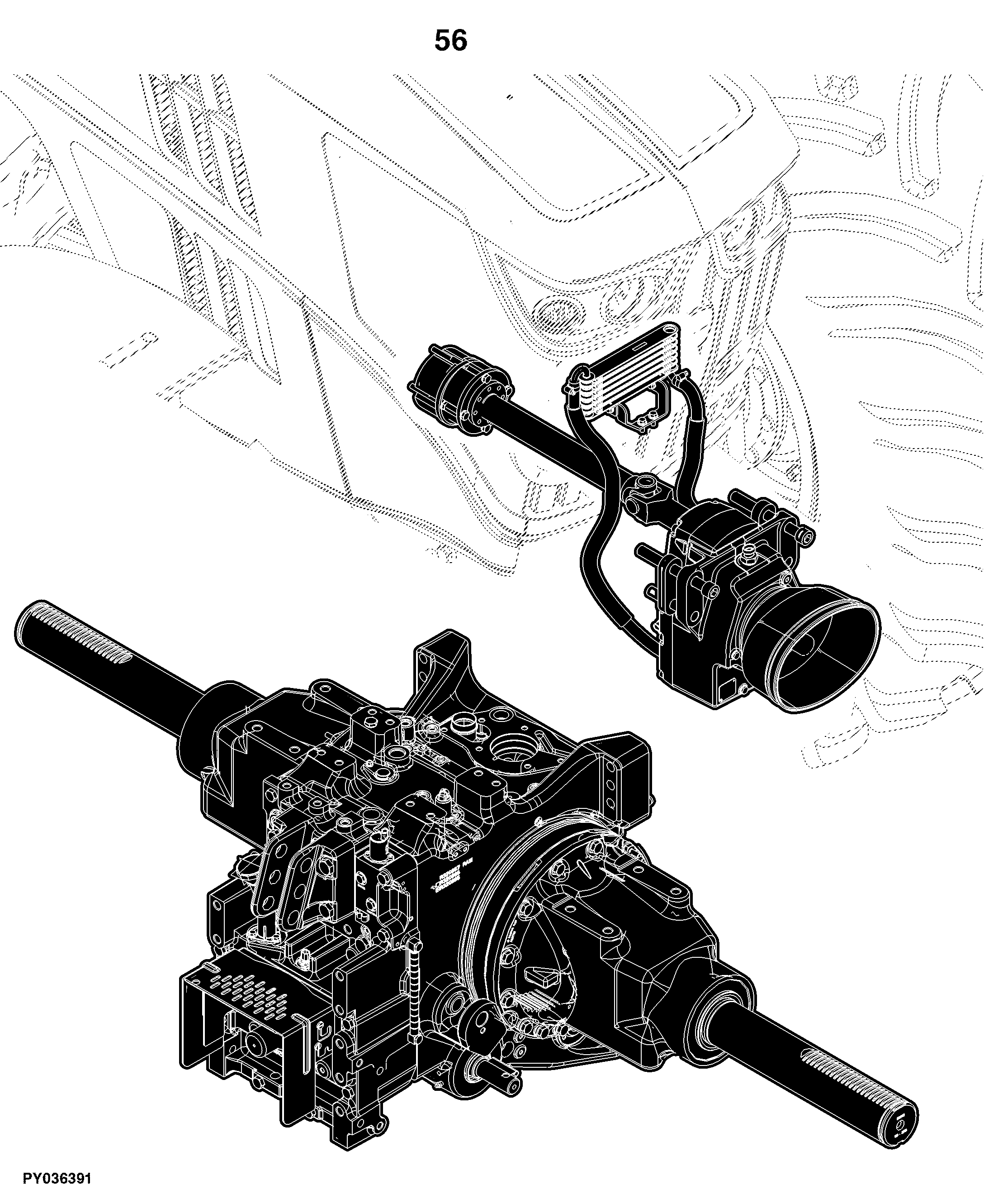 6170R Tractor (Europe Edition, Engine SN: 6068RXXXXXX)(Interim Tier 4)