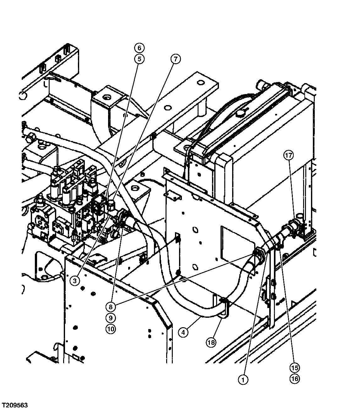 Replacement Return Lines (Control Valve To Oil Cooler)