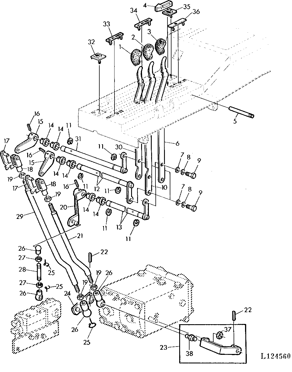 SELECTIVE CONTROL VALVE LINKAGE (POPPET AND SPOOL TYPE)