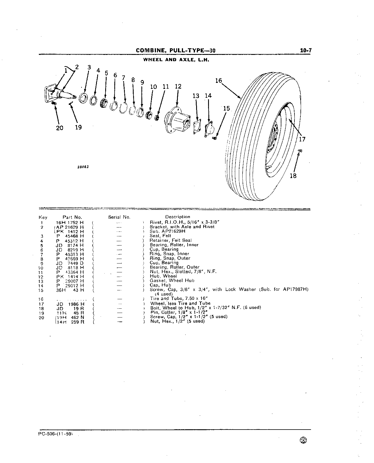 Axles (Continued)