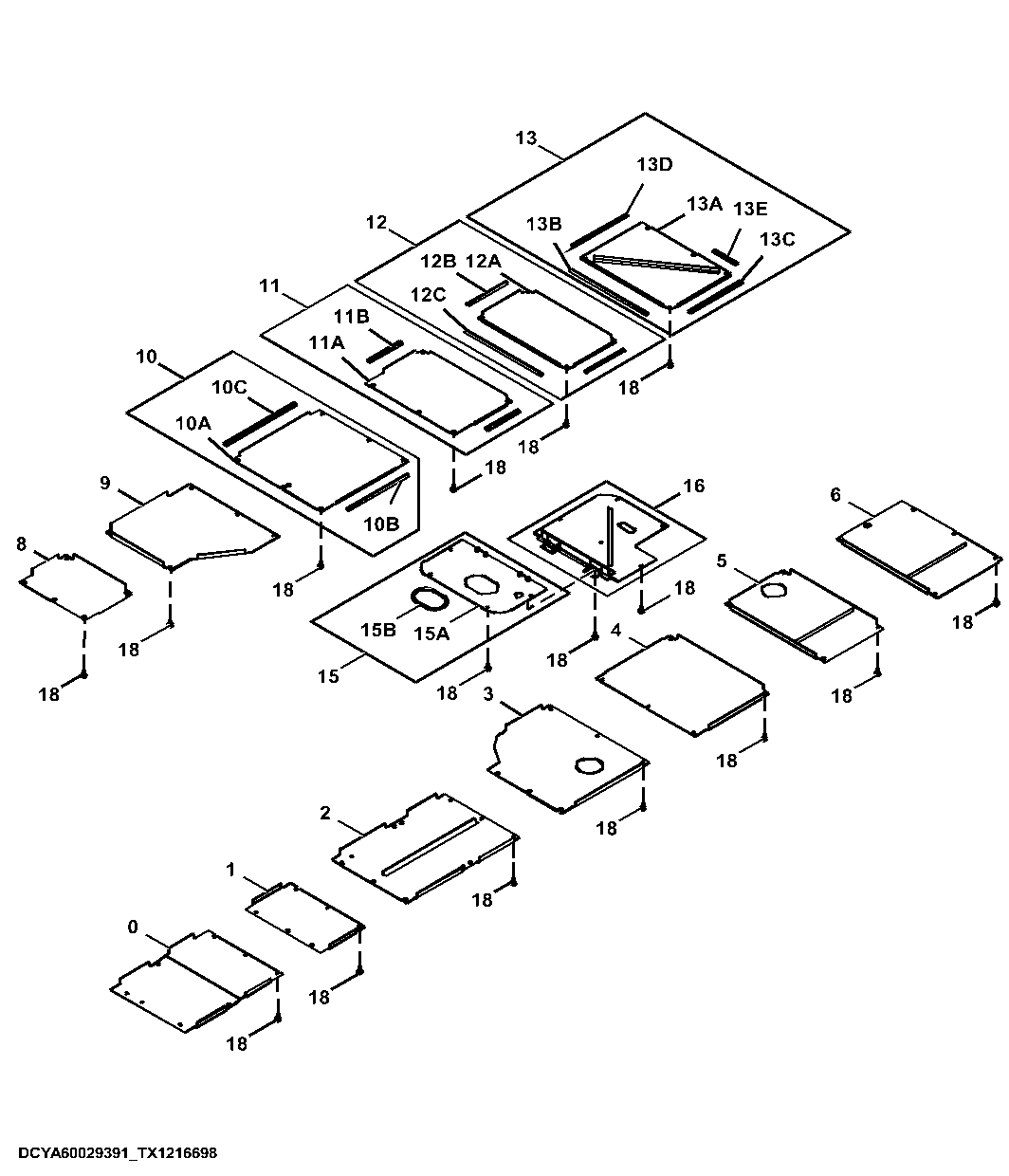 Bottom Cover (Machines With Counterweight Removal Device)