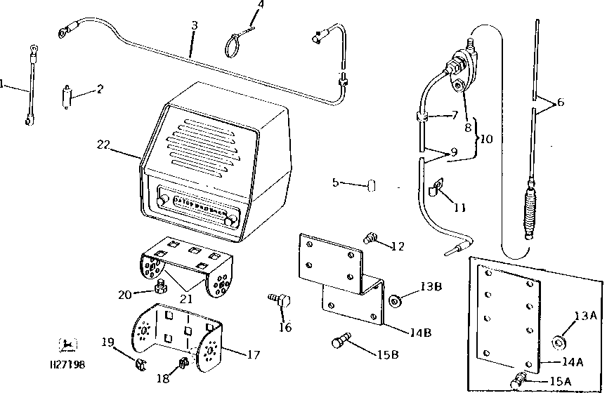 RADIO (USED WITH OPERATOR'S CAB) (MOTOROLA)