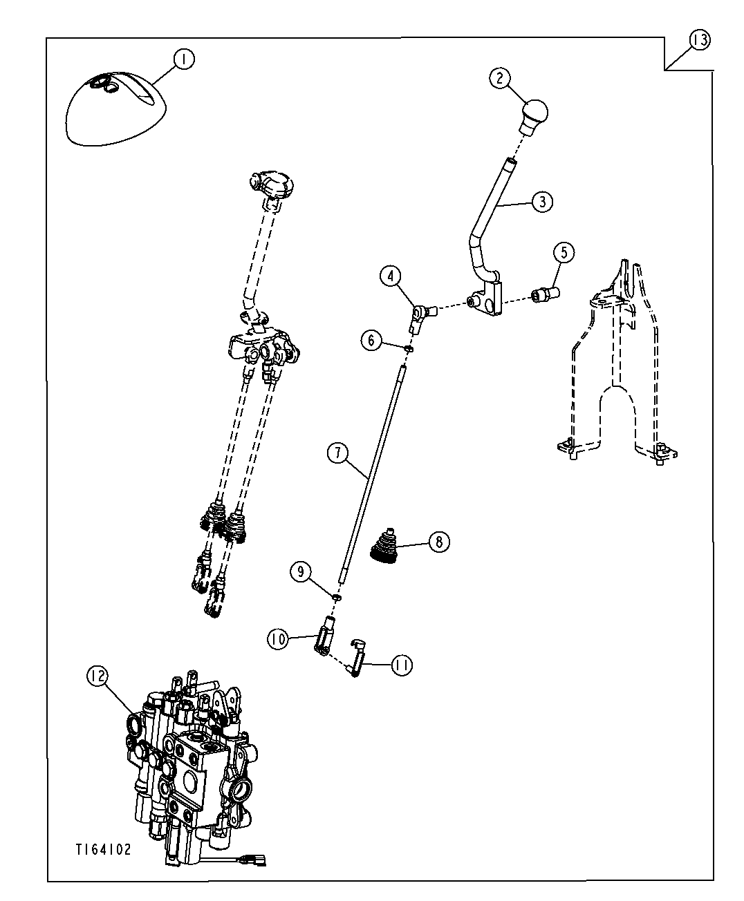 Third Function Loader Control Valve Linkage (913480 - )