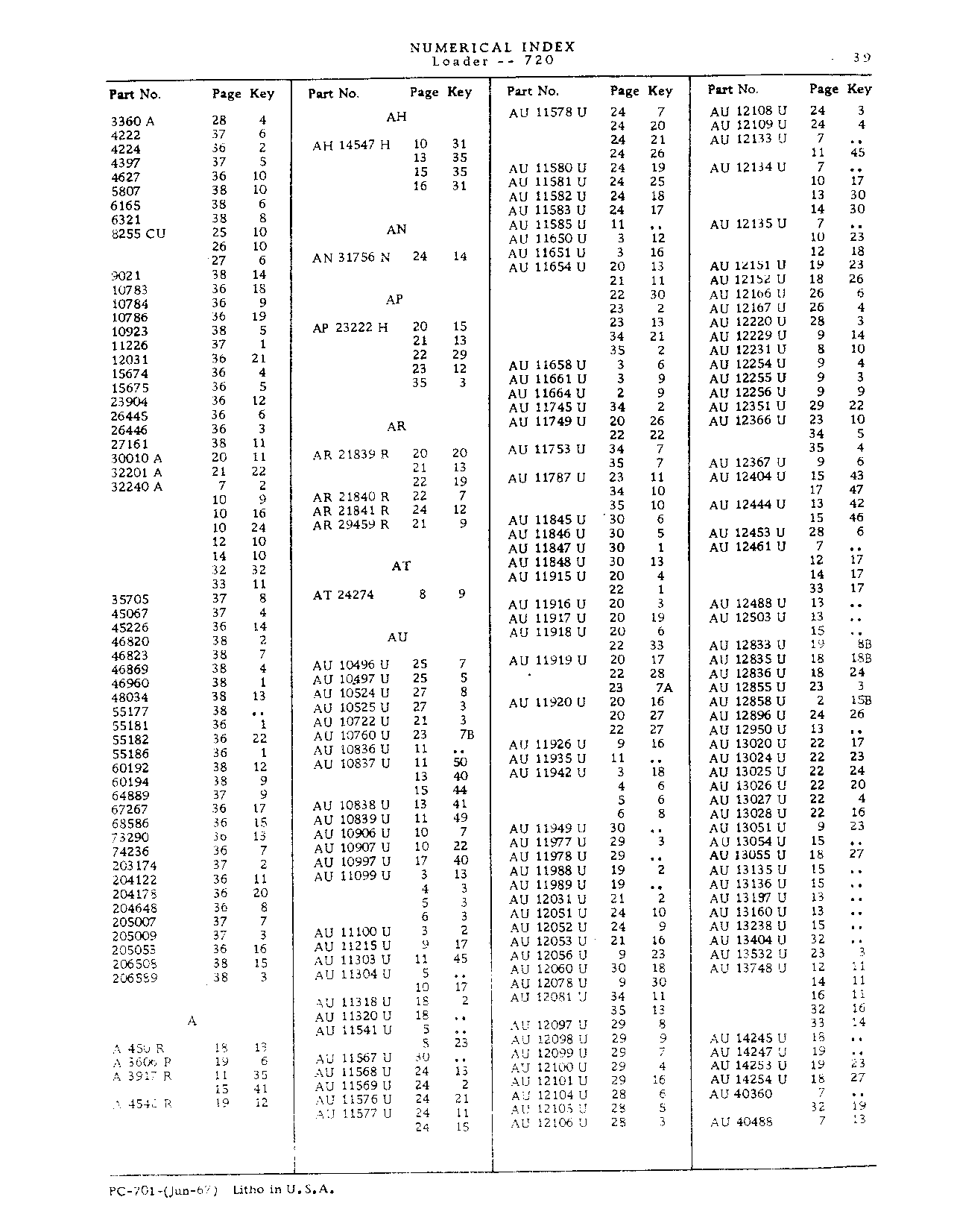 Cylinder, clam, 4-in-1 bucket (Continued)