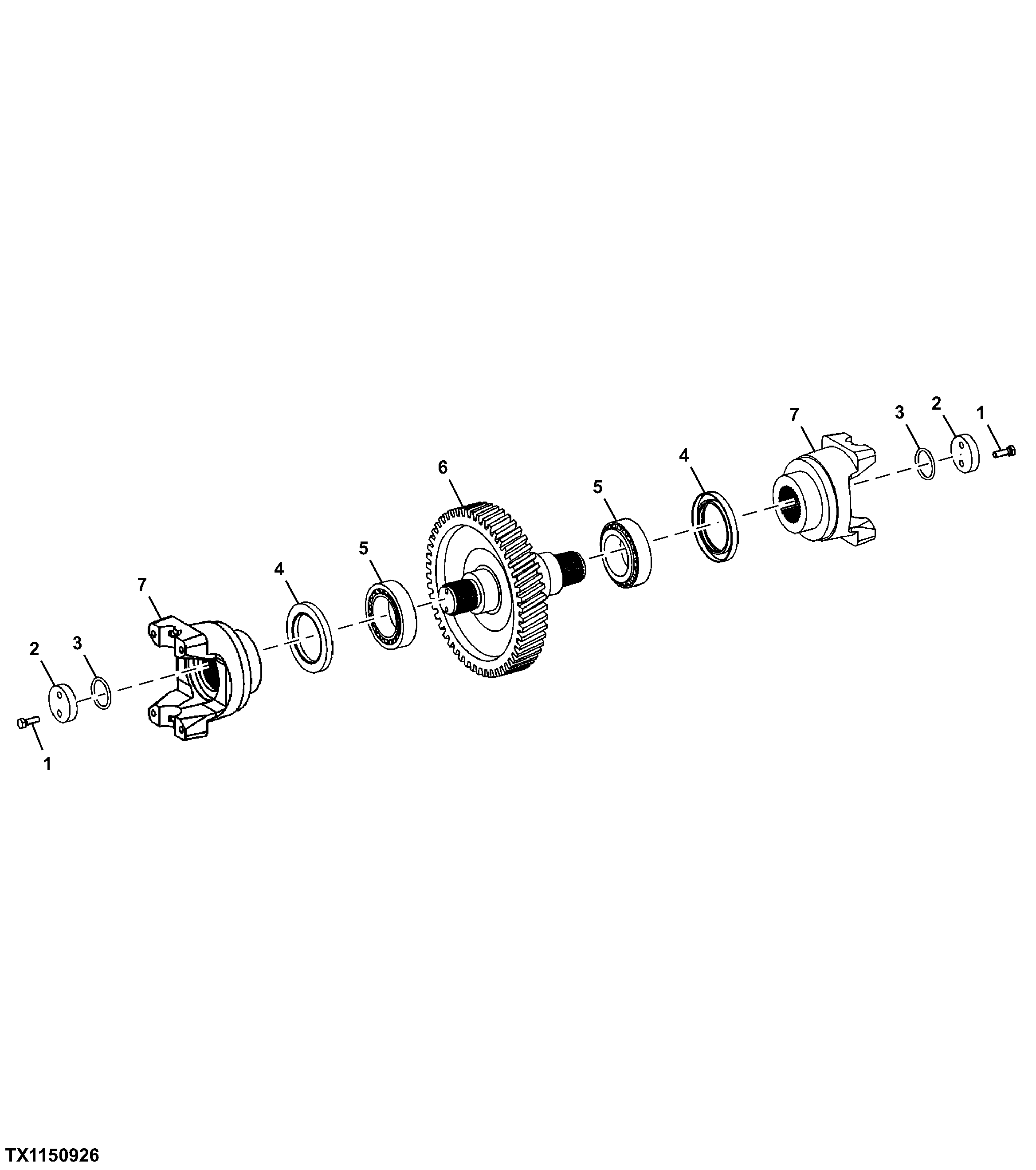 Transmission Output Shaft 4-Speed Transmission