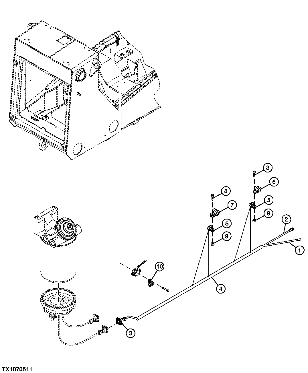 Sediment Bowl Wiring Harness (Cold Environment Option -30, -40)