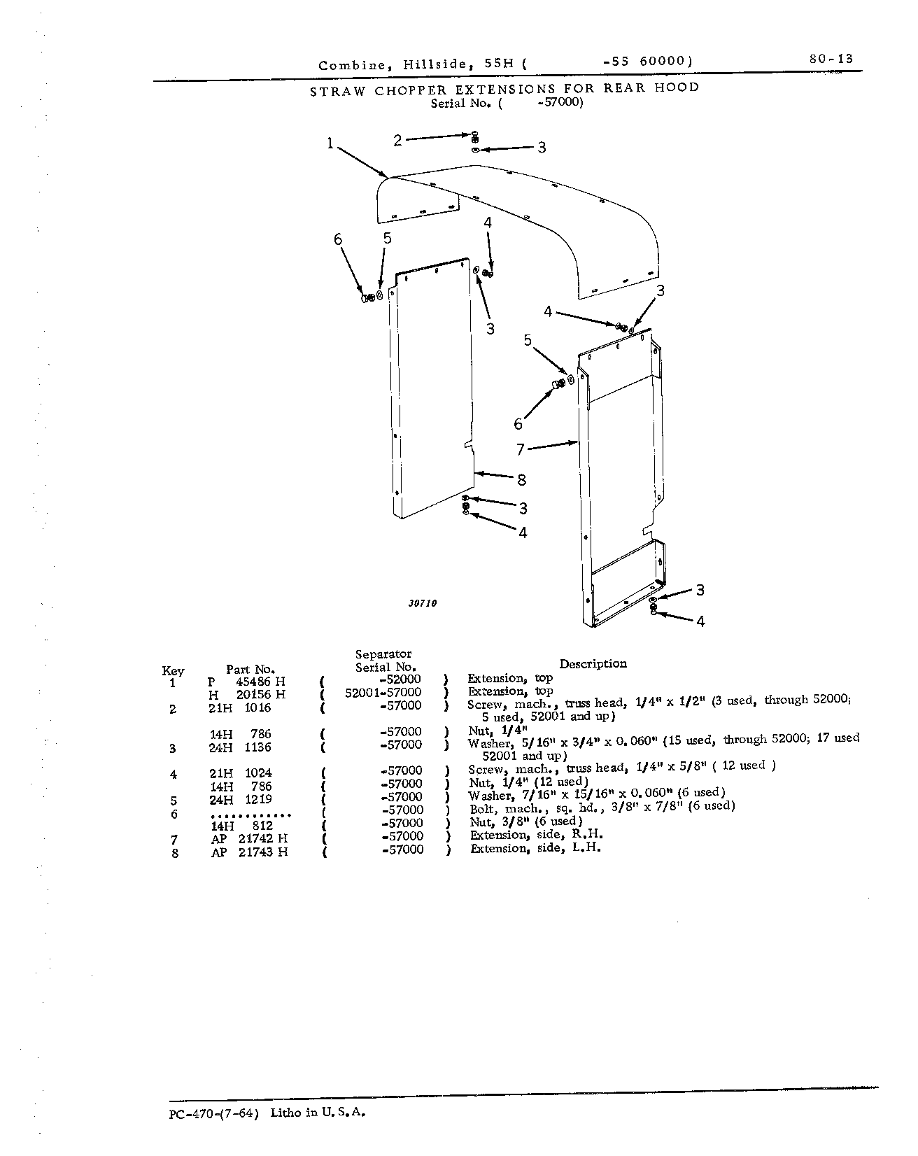 Extension, rear hood (Continued)