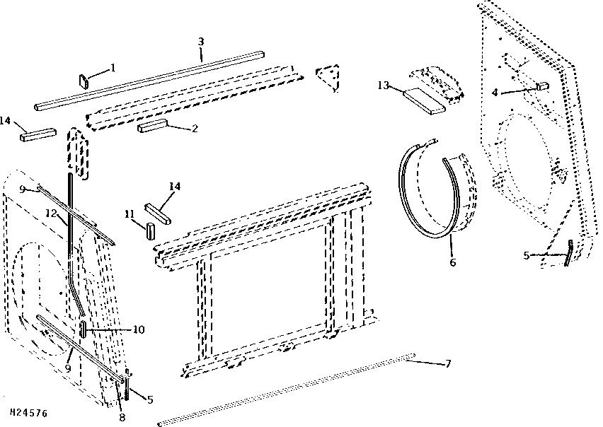 ENGINE COMPARTMENT SEALS AND RUBBER CUSHIONS (1501 - 163500)
