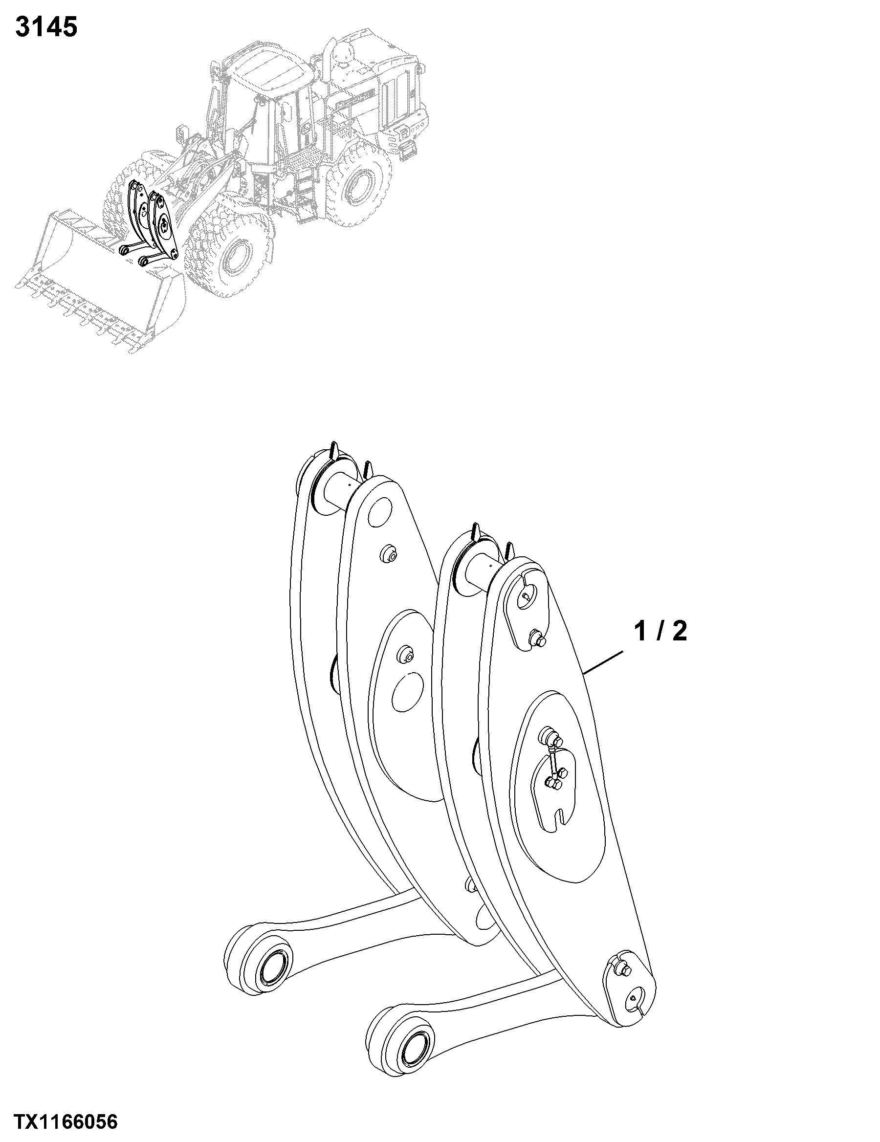 3145 Bucket Loader Linkage