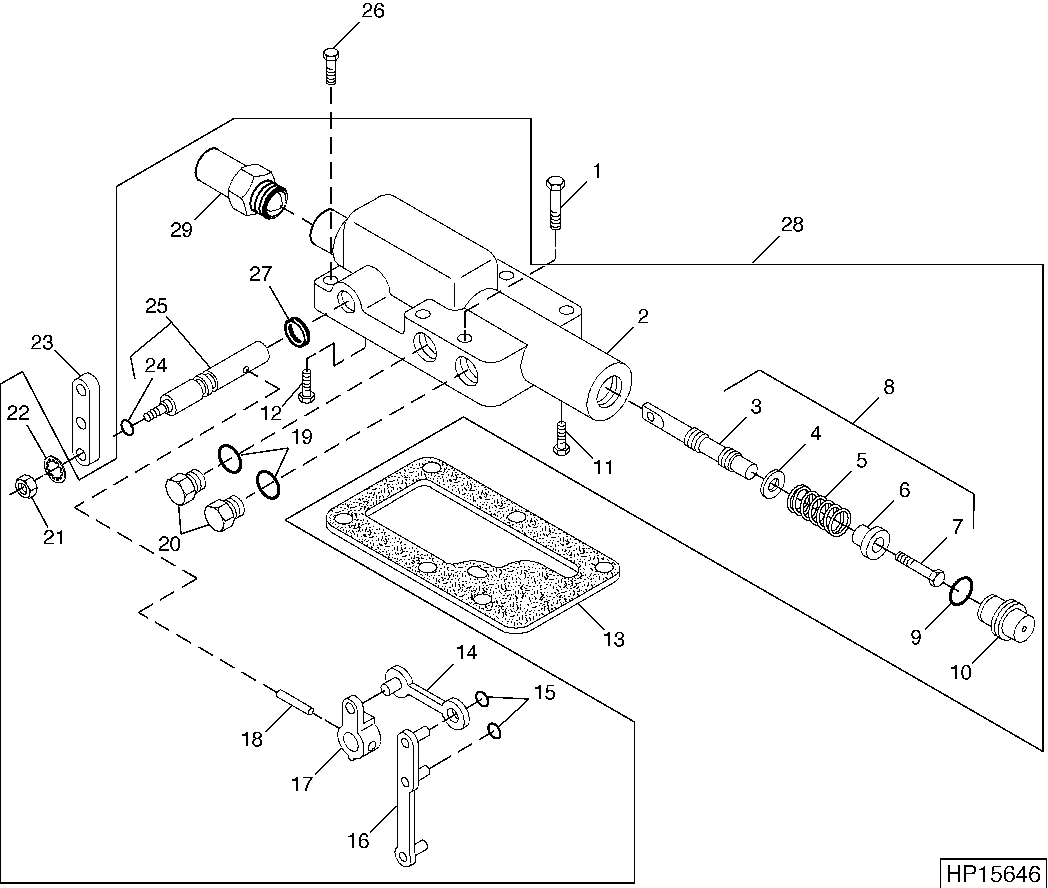HYDROSTATIC DRIVE DISPLACEMENT CONTROL VALVE