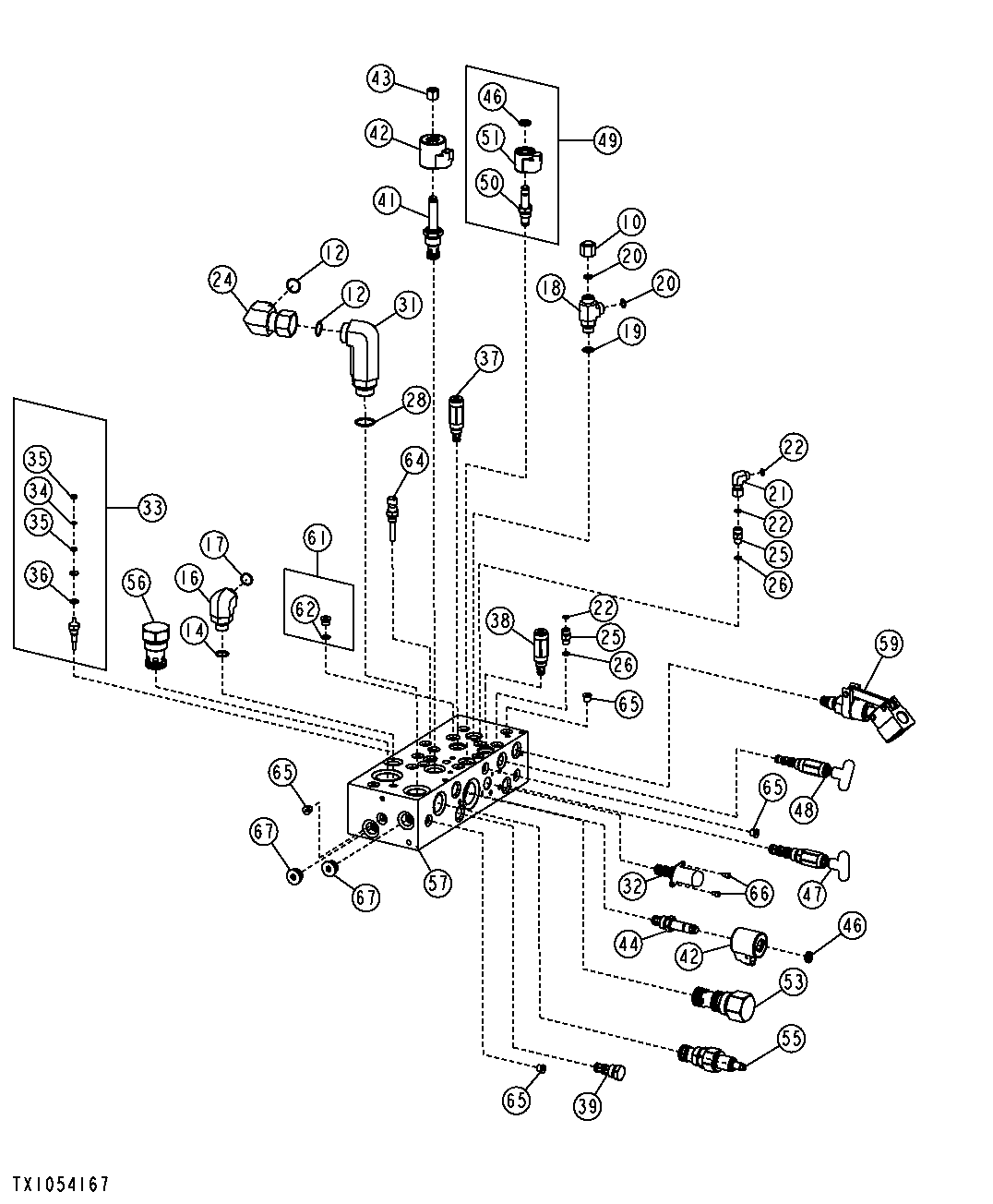Hydrostatic Integrated Control Valve (Front And Left) (173642 - )
