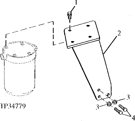 FRONT WHEEL DRIVE PUMP FILTER MOUNT (543490 - )